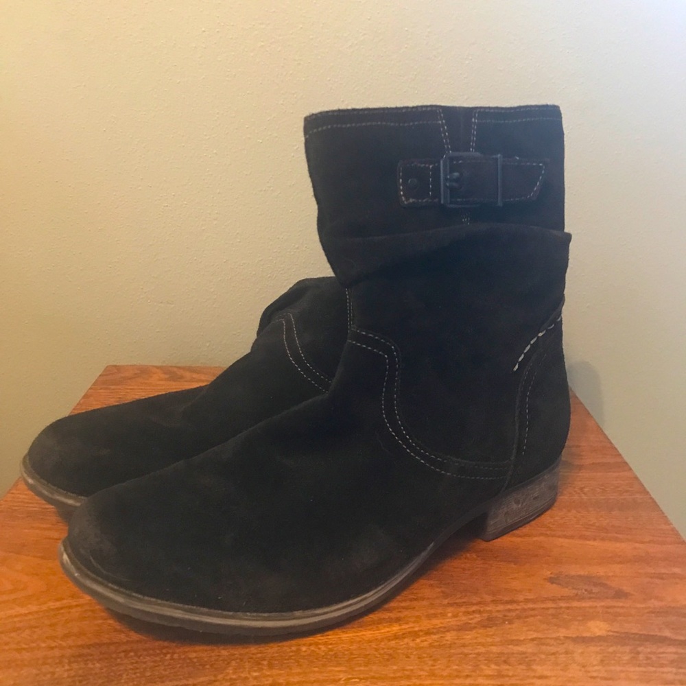 Black Suede Earth brand Boots